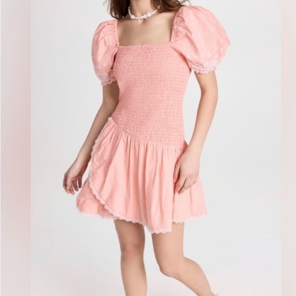 LoveShackFancy Dresses & Skirts - LoveShackFancy Pink Mini Dress
